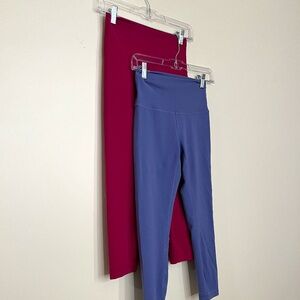 Lot of 2 Lululemon Wunder Train Leggings size 6 23" length